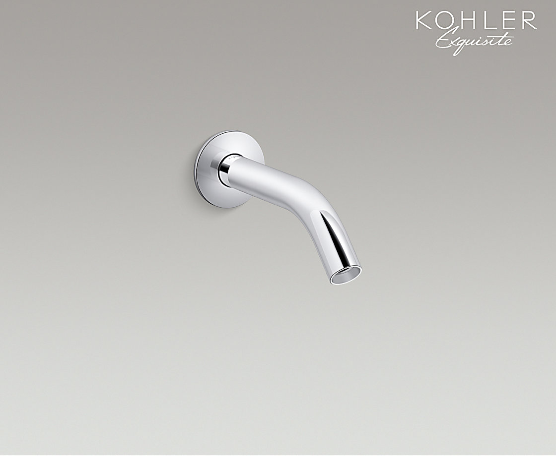 艺廷墙出水脸盆龙头出水嘴–曲管型