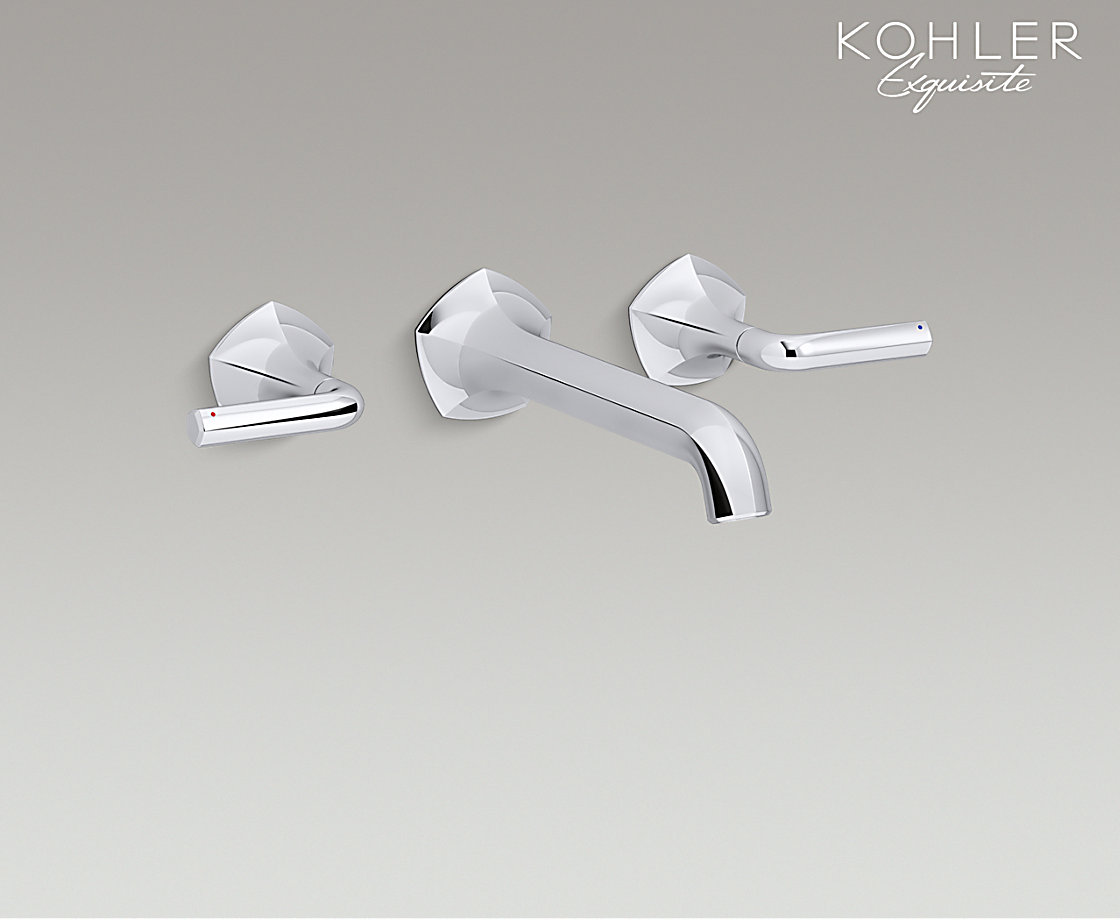 凯诗双把墙出水脸盆龙头_不含阀芯(杆型把手)