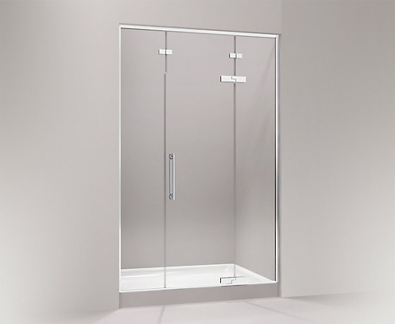 PURIST® UPGRADE新飘瑞诗密封型淋浴房，一字型(两扇固定玻璃 一扇门