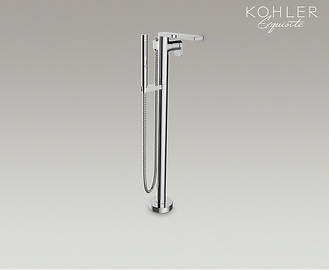 柏诗落地式浴缸花洒龙头