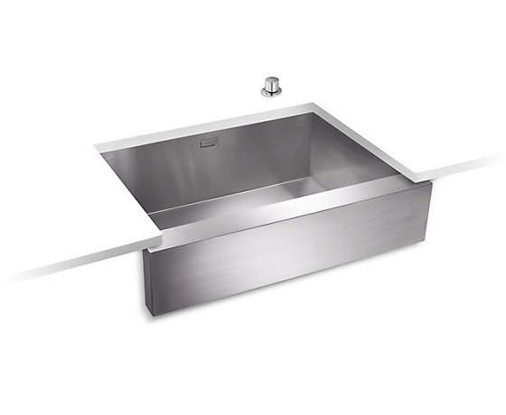 沃特裙边单槽台下厨盆