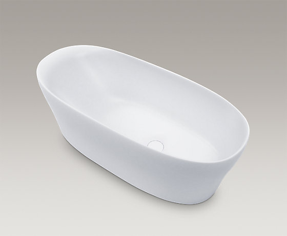 1.7米新悦椭圆形绮美石浴缸（含排水）