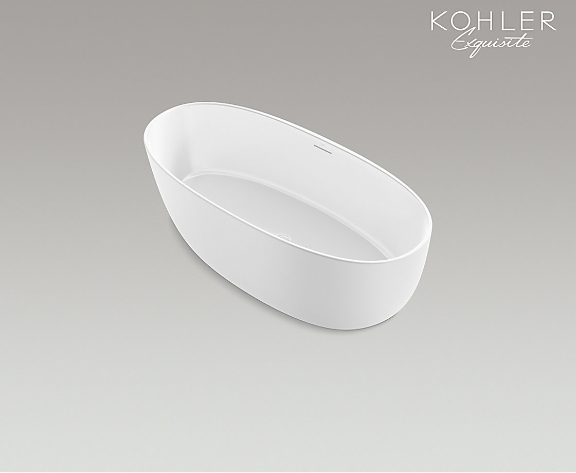 旭珂 1.7米椭圆形清雅石浴缸