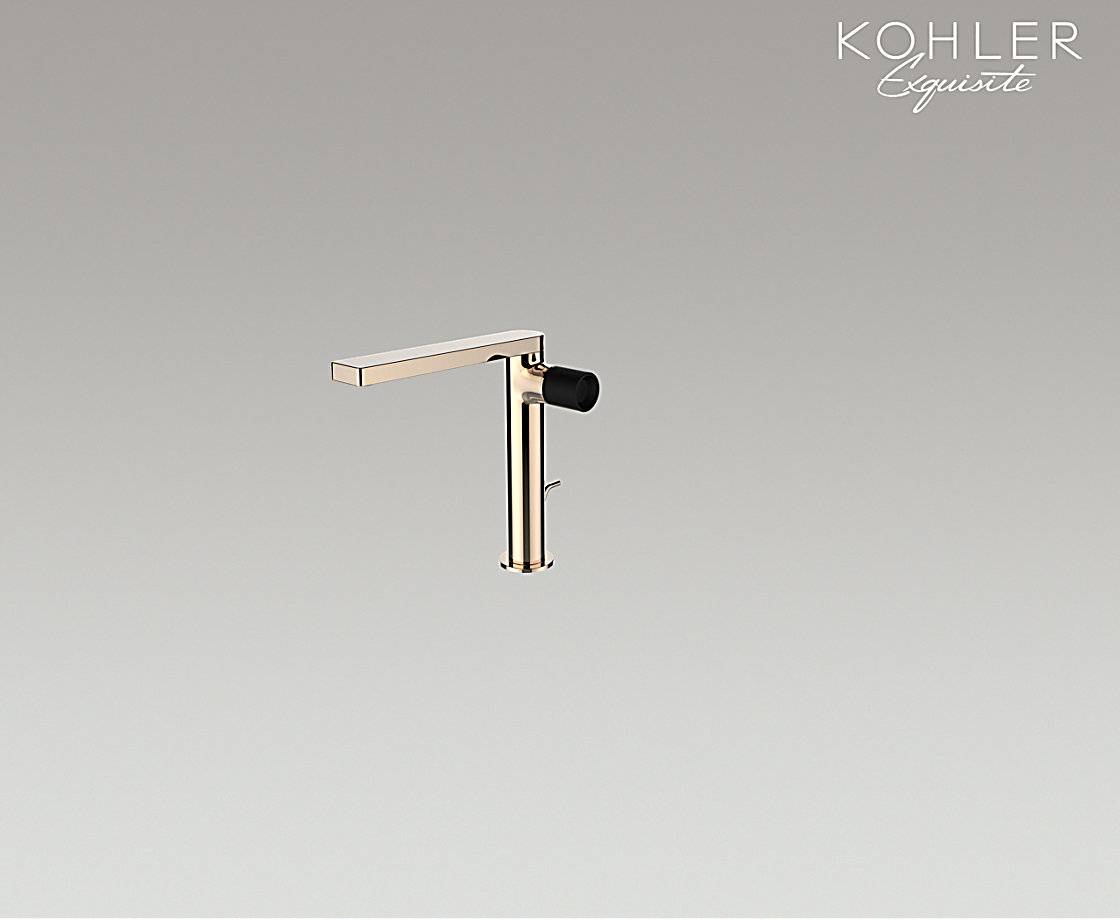 柏诗单把碗盆龙头 附赠原质黑把手