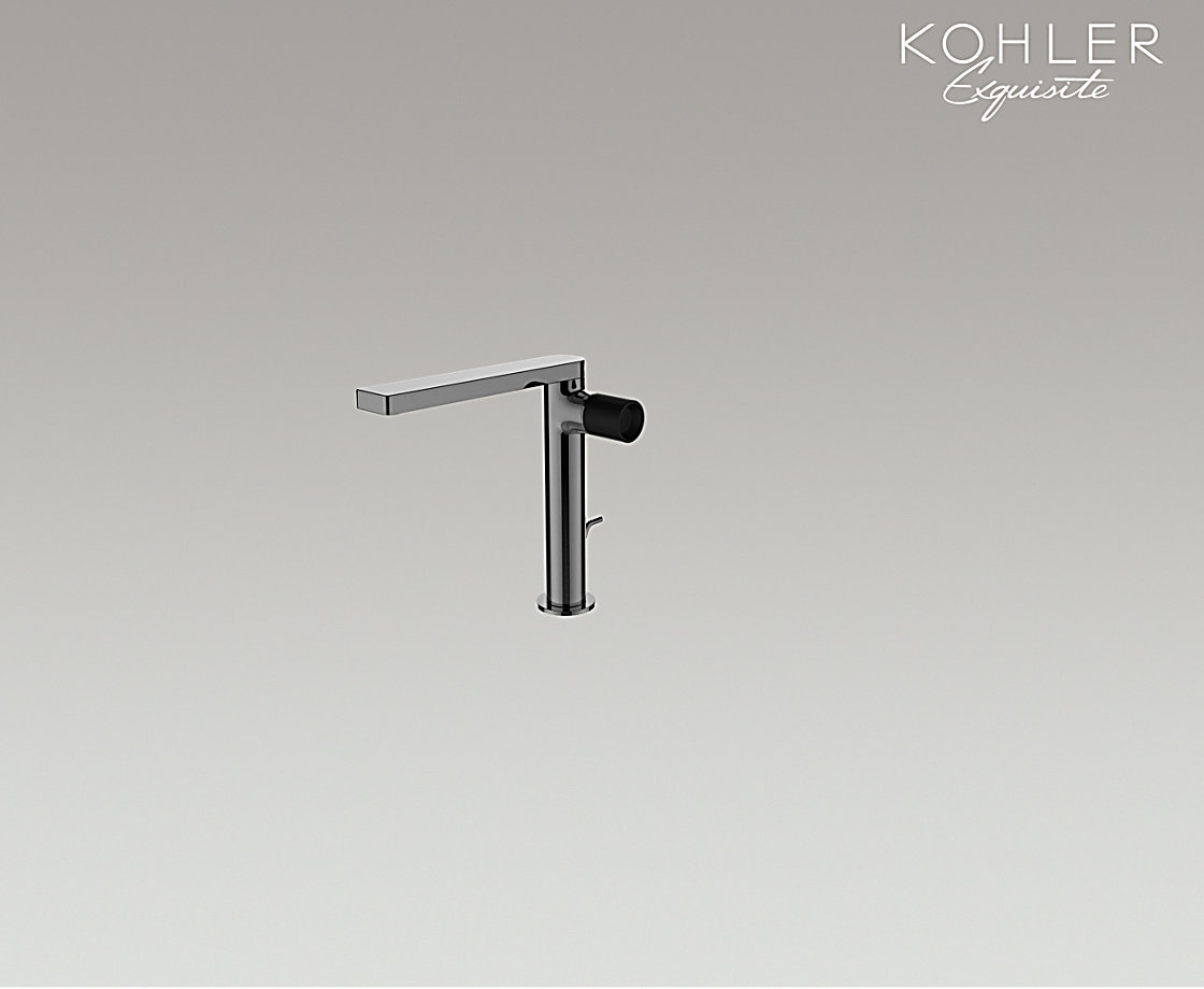 柏诗单把碗盆龙头 附赠原质黑把手