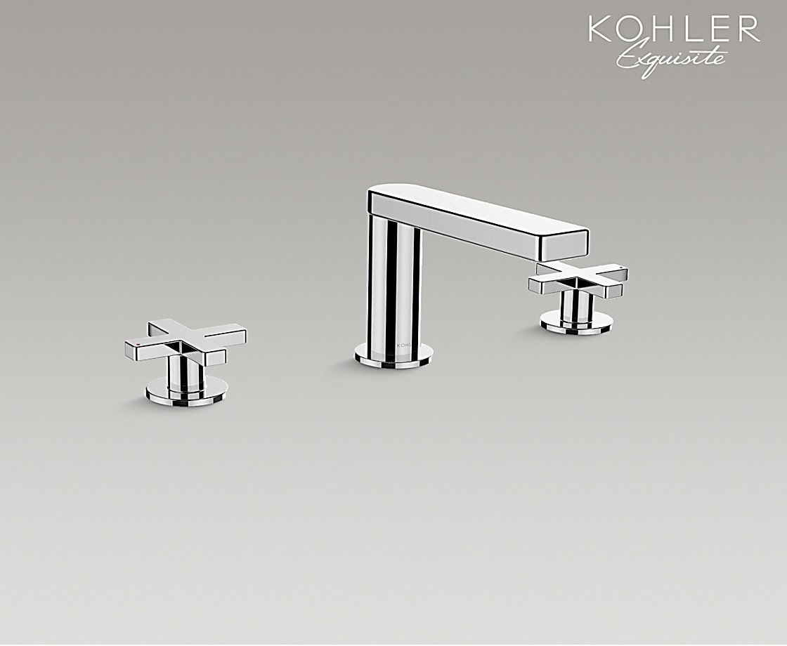 柏诗8寸脸盆龙头十字把手