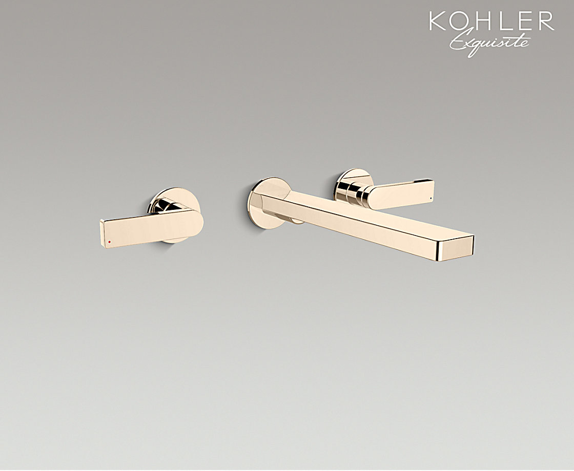 柏诗双把墙出水脸盆龙头_不含阀芯（杆型把手）