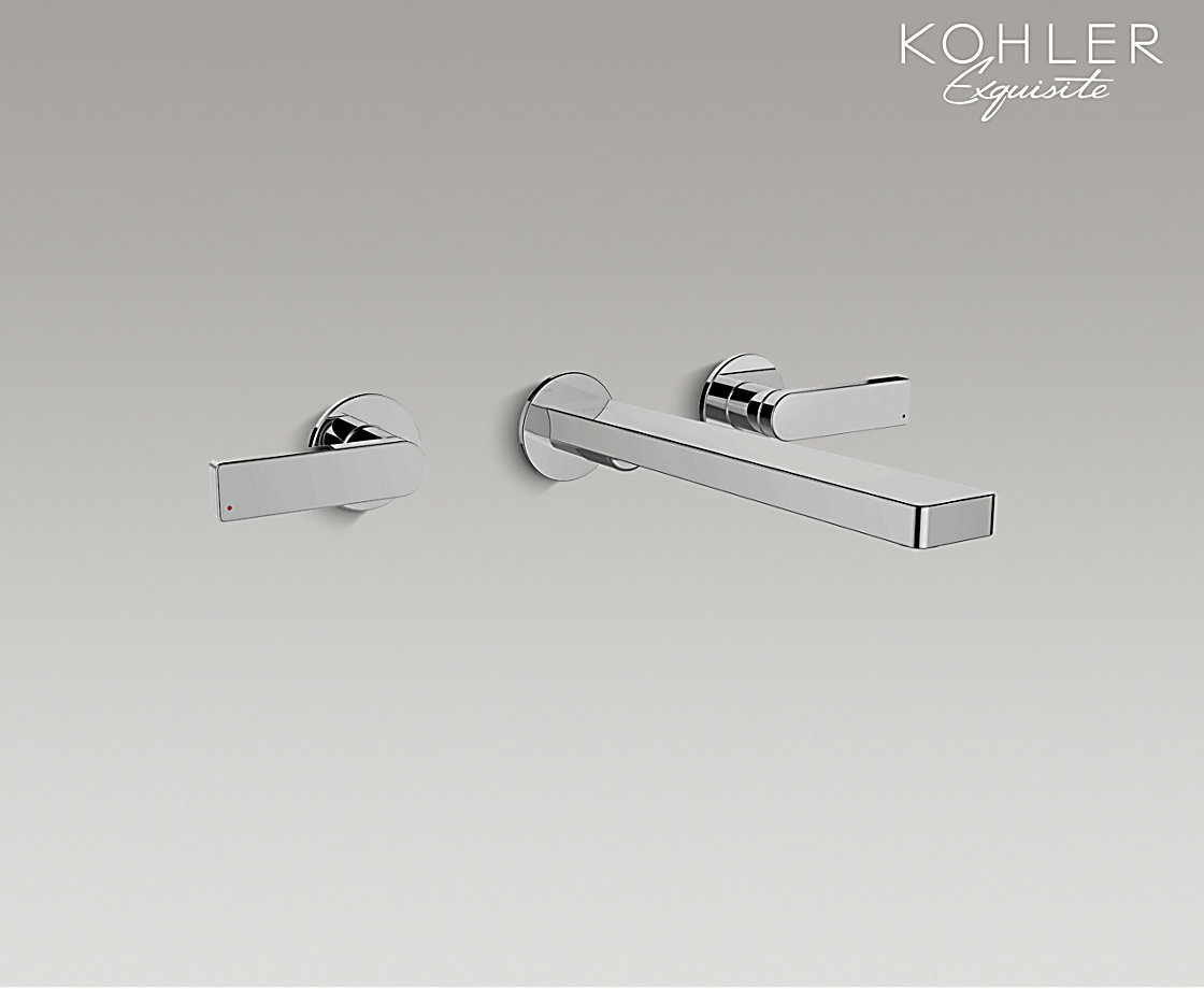 柏诗双把墙出水脸盆龙头_不含阀芯（杆型把手）