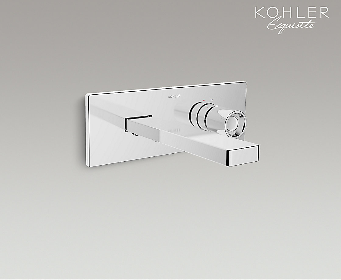 柏诗单把墙出水脸盆龙头